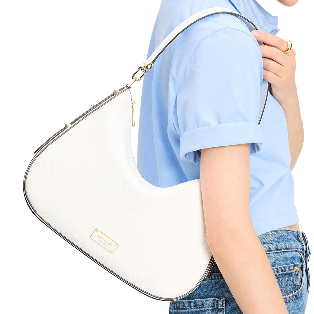 Kate Spade Liv Large Hobo Bag True White # KL677
