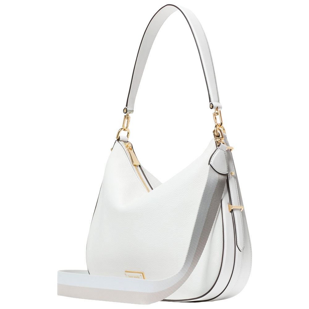 Kate Spade Liv Large Hobo Bag True White # KL677