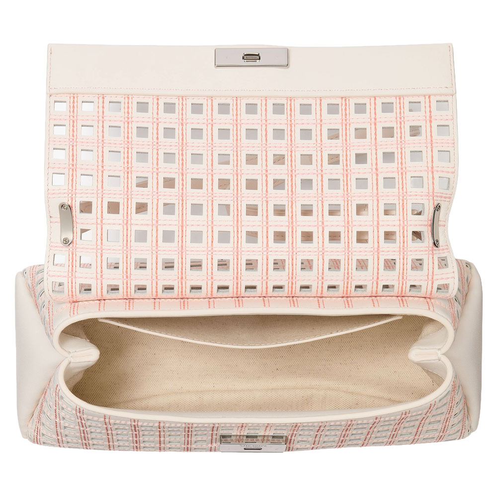Kate Spade Grace Perforated Convertible Shoulder Bag Cream Multi White # KL650