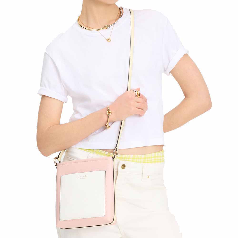 Kate Spade Ava Swingpack Rose Smoke Multi Light pink # KH164