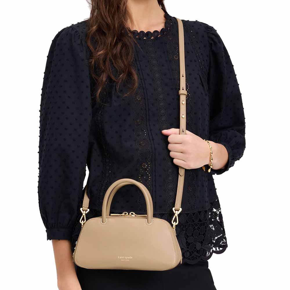 Kate Spade Gracie Mini Bag Timeless Taupe Beige # KL576
