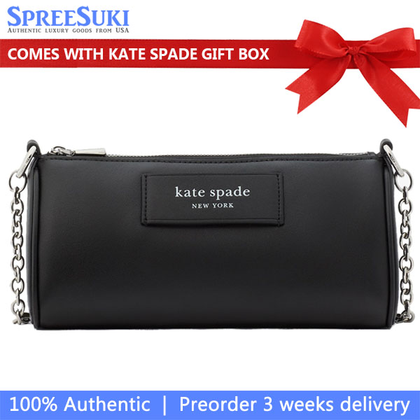 Kate Spade Label Pochette Black # KI726
