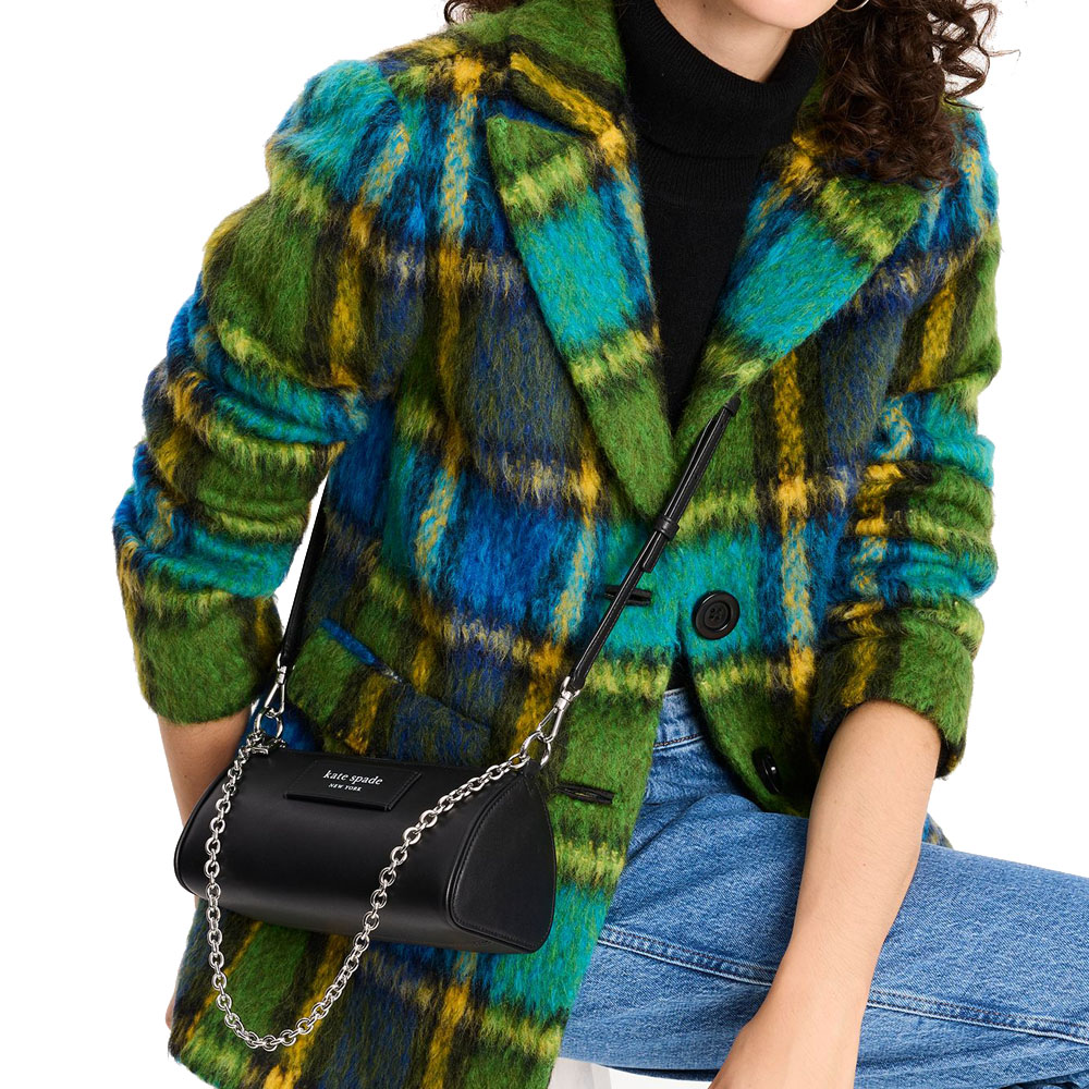 Kate Spade Label Pochette Black # KI726