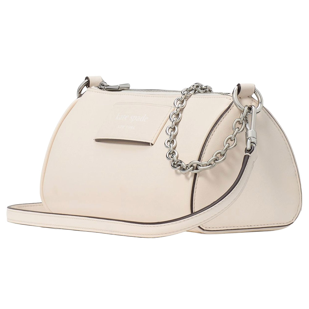 Kate Spade Label Pochette Parchment White # KI726