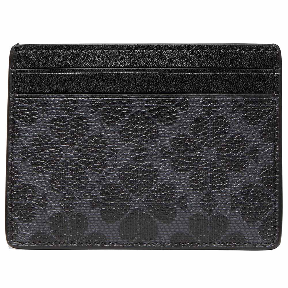 Kate Spade Spade Flower Small Slim Card Holder Black # KI371