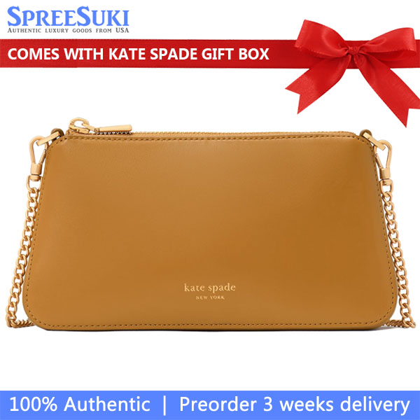 Kate Spade Grace Pochette Curry Ochre Brown # KL476