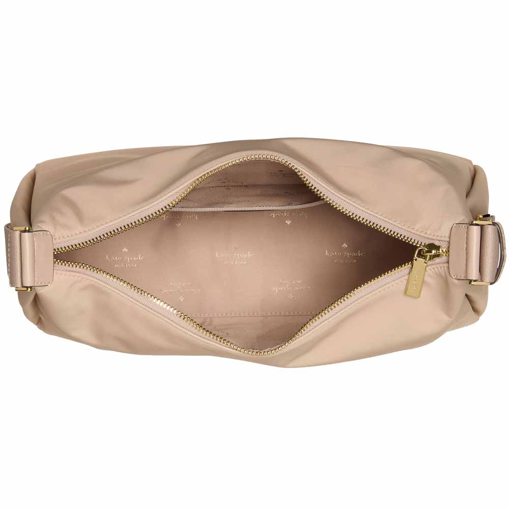Kate Spade Carter Nylon Large Convertible Crossbody Warm Beige # KL963