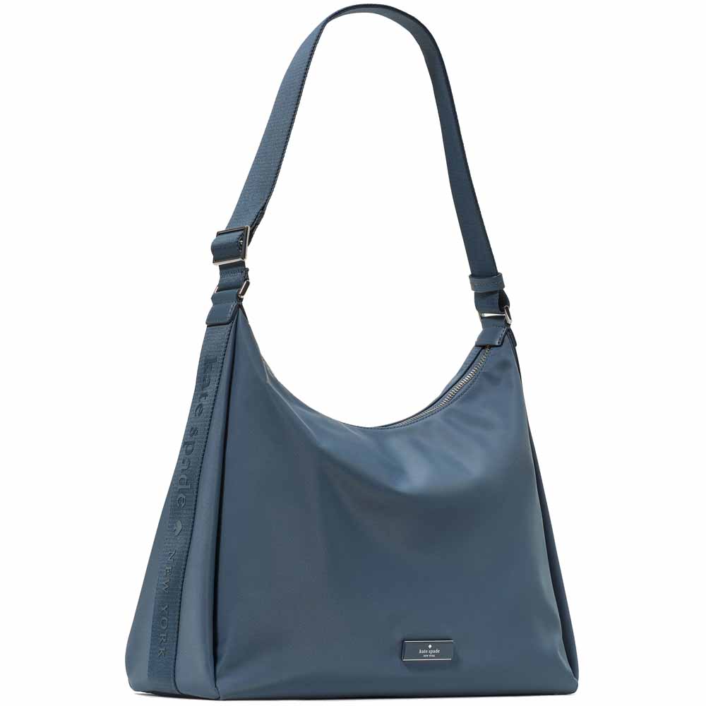 Kate Spade Carter Nylon Large Convertible Crossbody Bluestone # KL963