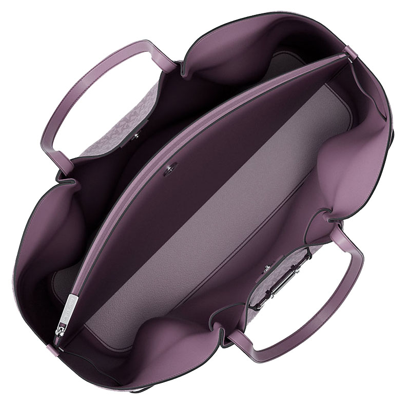 Michael Kors Carson Large Signature Logo Tote Bag Light Quartz Light Purple # 35R6S2ZT9V