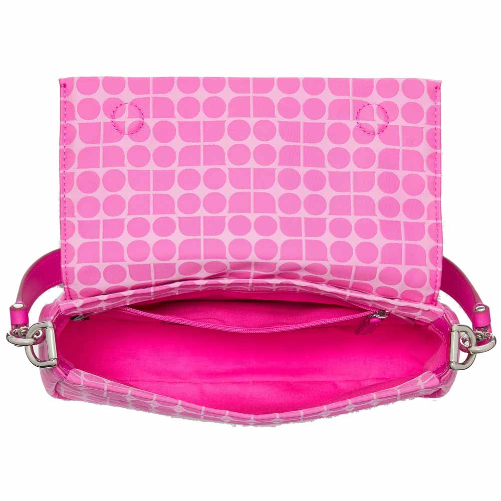Kate Spade Noel Jacquard Convertible Crossbody Vivid Snapdragon Multi Hotpink # KF864