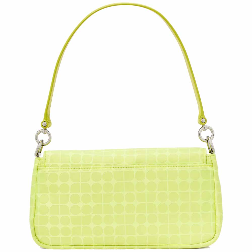 Kate Spade Noel Jacquard Convertible Crossbody Wasabi Multi Fluorescent Green # KF864