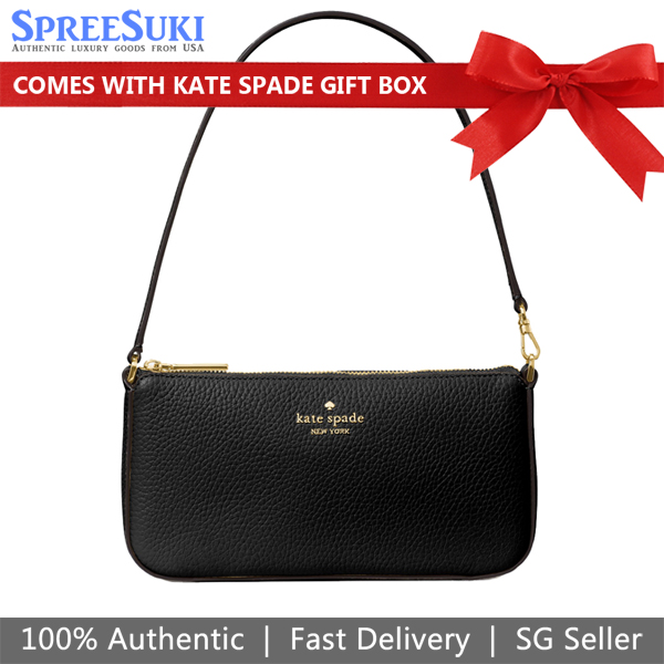 Kate Spade Juliette Convertible Wristlet Black # KM512