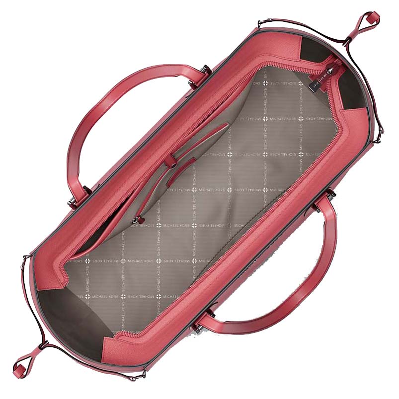 Michael Kors Voyager Large Saffiano Leather Tote Bag Hibiscus Pink # 35R6SV6T7L