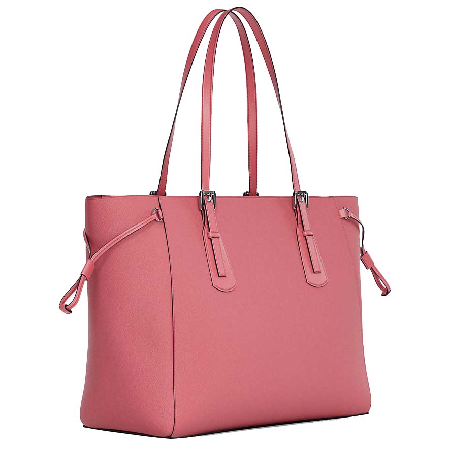 Michael Kors Voyager Large Saffiano Leather Tote Bag Hibiscus Pink # 35R6SV6T7L