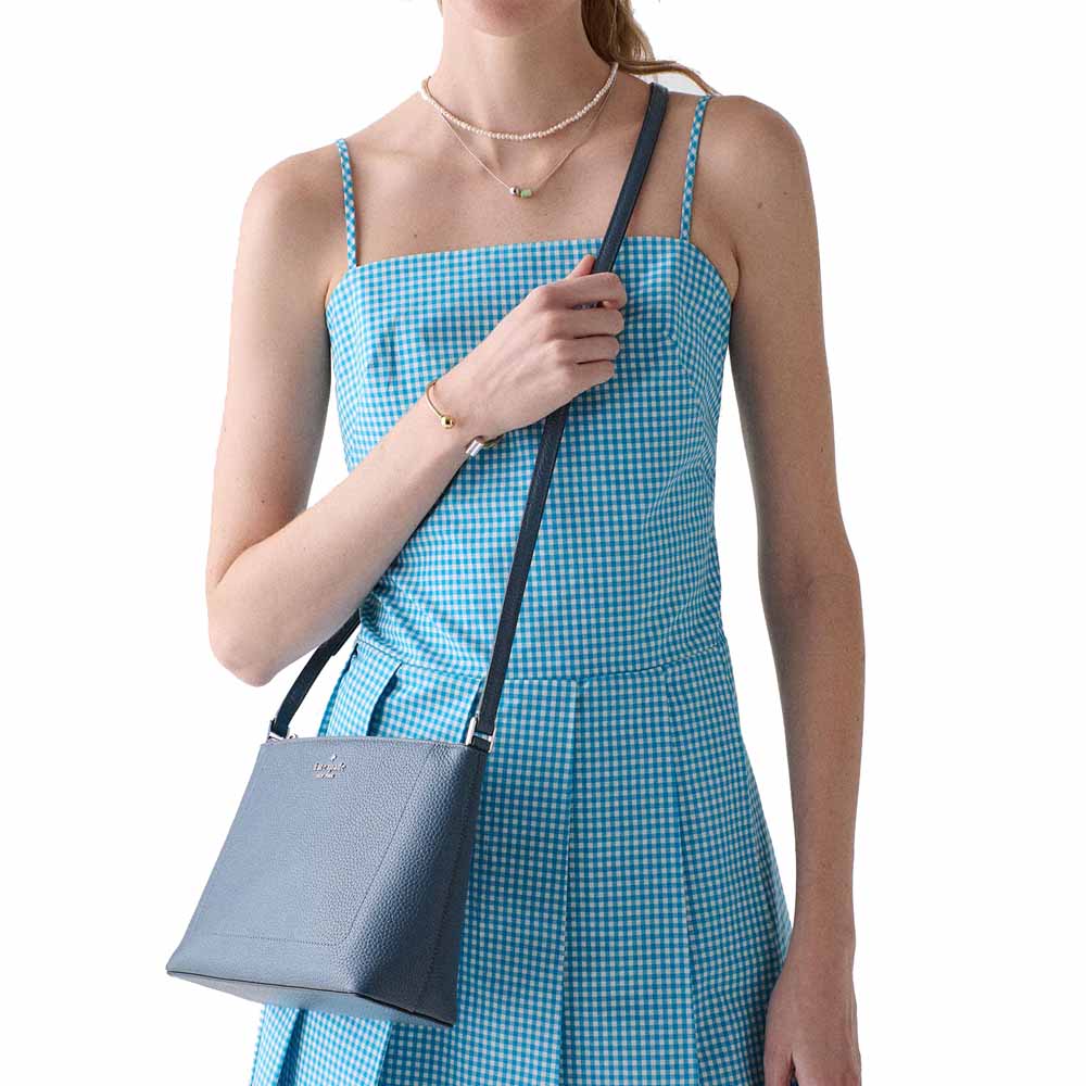 Kate Spade Leila Medium Crossbody Twilight Blue Navy Blue # KG464