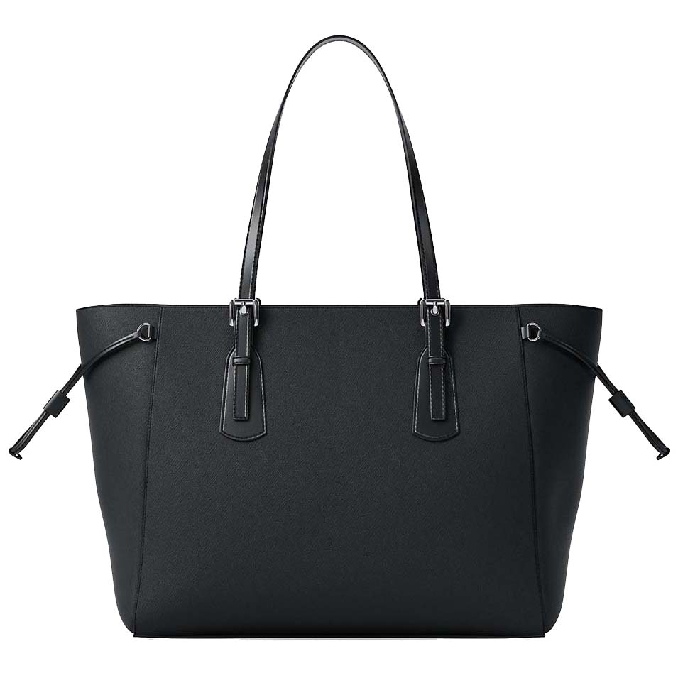 Michael Kors Voyager Large Saffiano Leather Tote Bag Black # 35R6SV6T7L