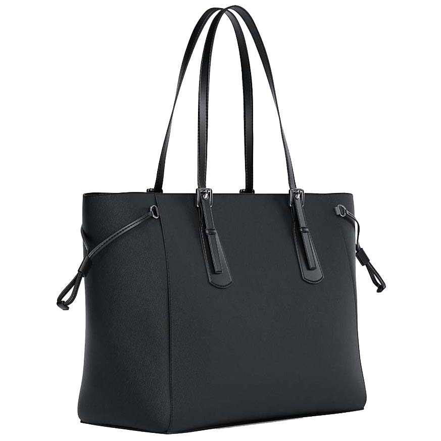 Michael Kors Voyager Large Saffiano Leather Tote Bag Black # 35R6SV6T7L