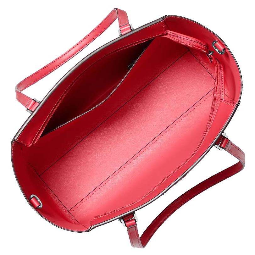 Michael Kors Charlotte Large Leather And Signature Logo 3-In-1 Tote Bag Hibiscus Pink # 35R3SCFT3T