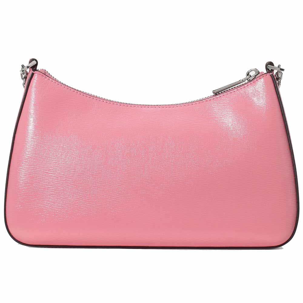 Kate Spade Margot Textured Patent Leather Convertible Crossbody Grapefruit Soda Blush Pink # KN249