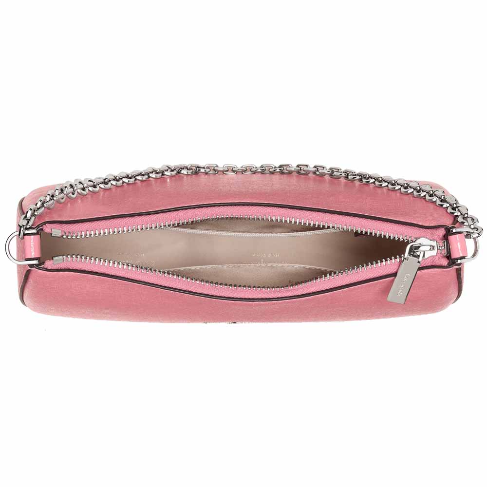 Kate Spade Margot Textured Patent Leather Convertible Crossbody Grapefruit Soda Blush Pink # KN249