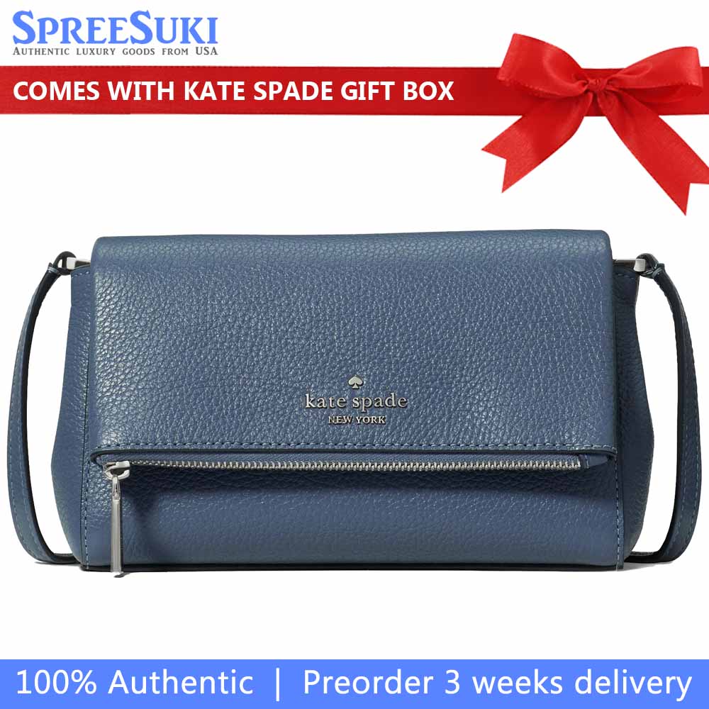 Kate Spade Leila Mini Crossbody Twilight Blue Navy Blue # KE487