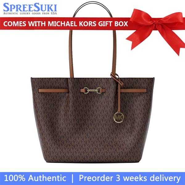 Michael Kors Carson Large Signature Logo Tote Bag Brown # 35R6G2ZT3B