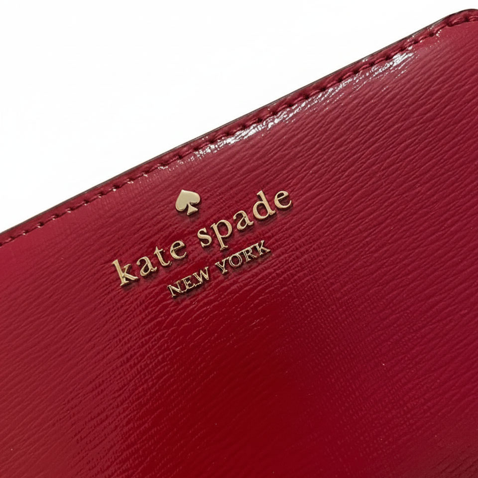 Kate Spade Madison Medium Bifold Wallet Red Jam # KN227