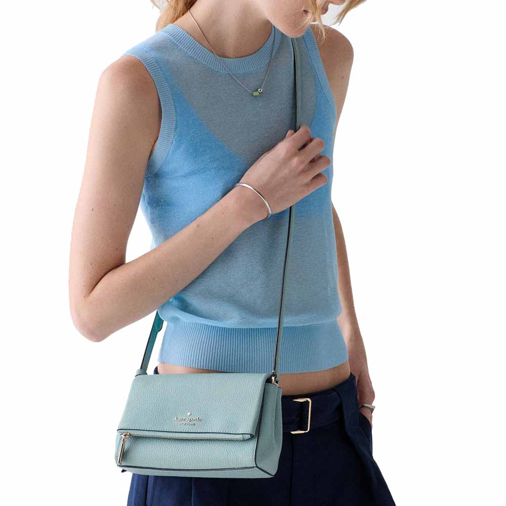 Kate Spade Leila Mini Crossbody Aventurine Light blue # KE487