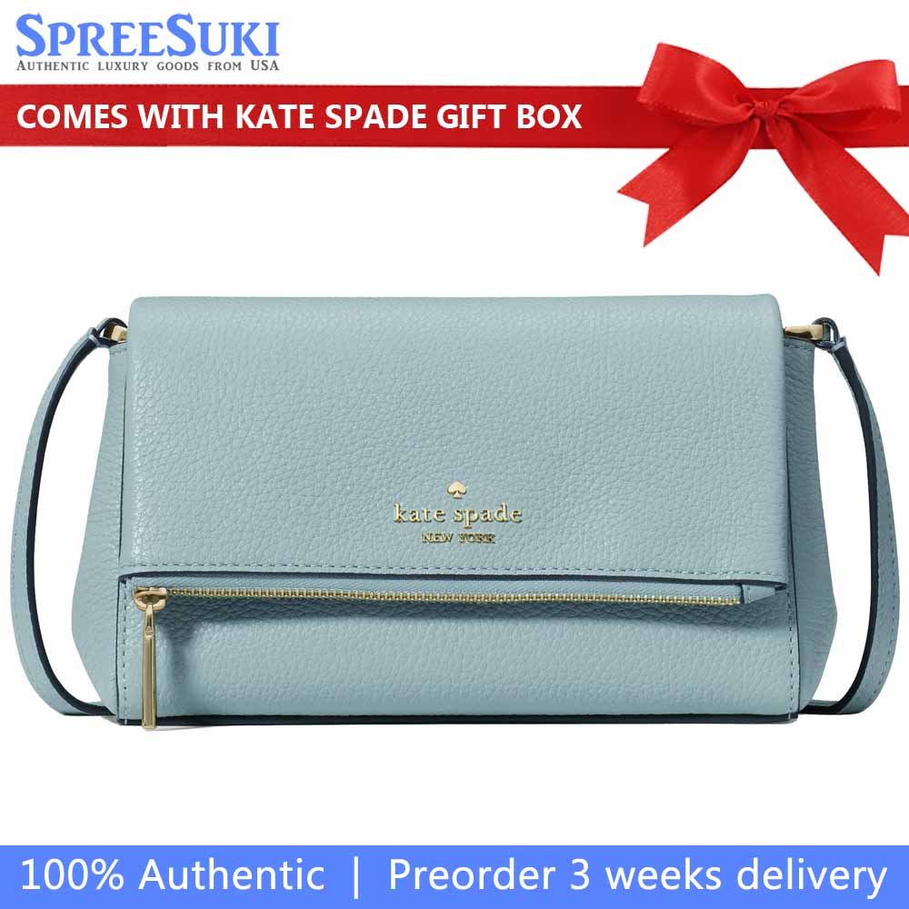 Kate Spade Leila Mini Crossbody Aventurine Light blue # KE487