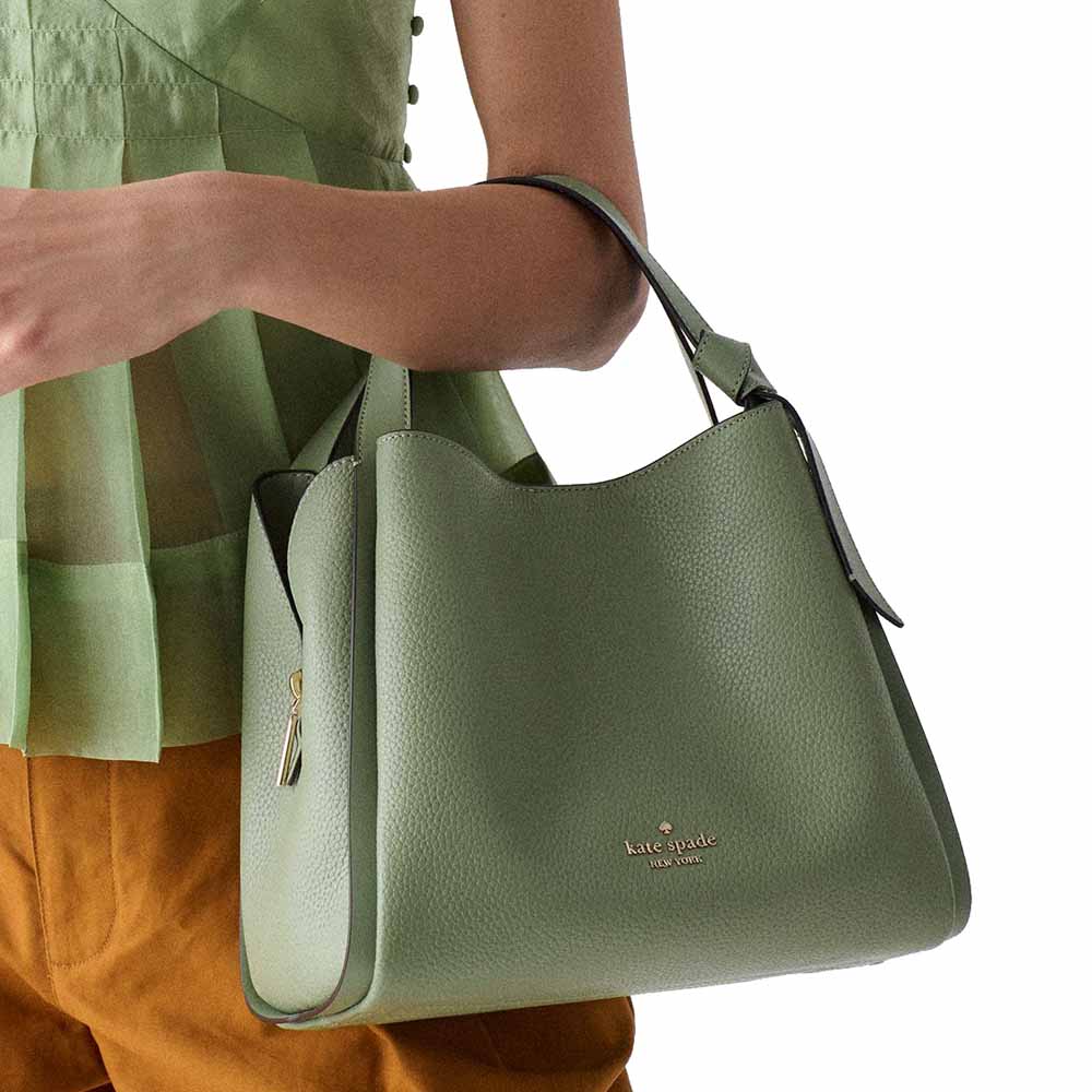 Kate Spade Knott Convertible Carryall Balsam Green # KM666