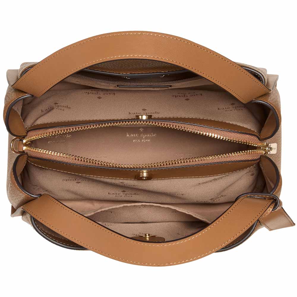 Kate Spade Knott Convertible Carryall Bungalow Brown # KM666