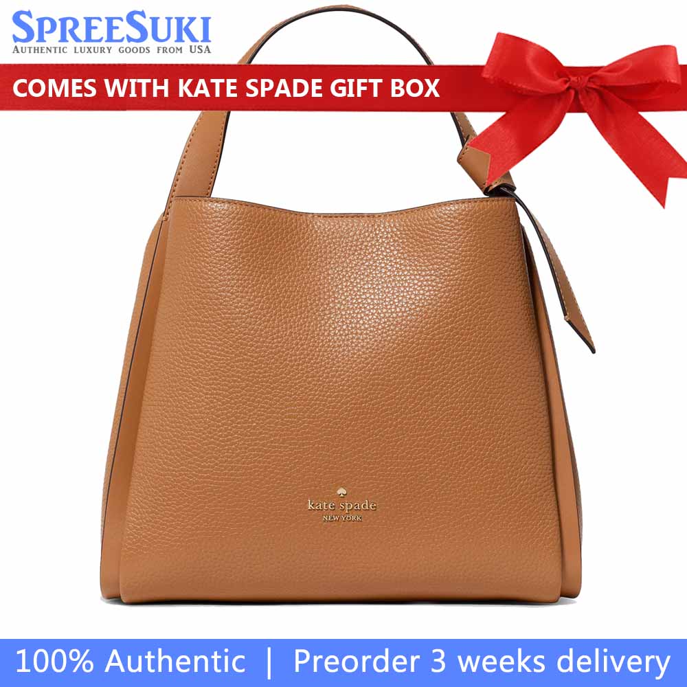 Kate Spade Knott Convertible Carryall Bungalow Brown # KM666