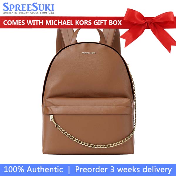 Michael Kors Slater Medium Backpack Luggage Brown # 35F5G04B2V