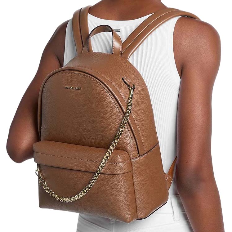 Michael Kors Slater Medium Backpack Luggage Brown # 35F5G04B2V