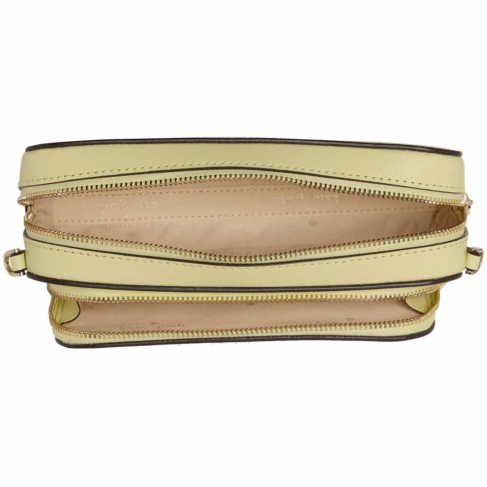 Kate Spade Staci Dual Zip Around Mini Crossbody Tennis Ball Light green # KG036