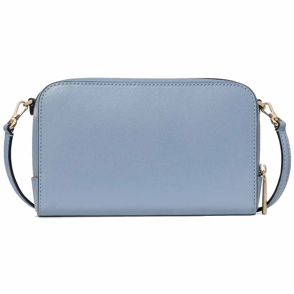 Kate Spade Staci Dual Zip Around Mini Crossbody Muted Blue # KG036