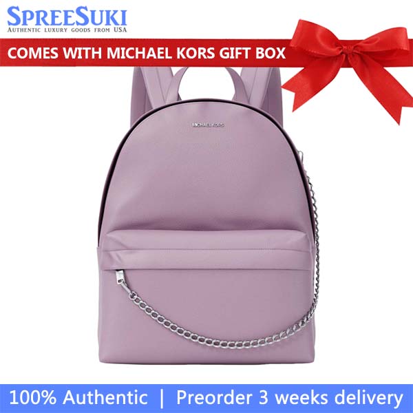 Michael Kors Slater Medium Backpack Light Quartz Light Purple # 35F5S04B2V