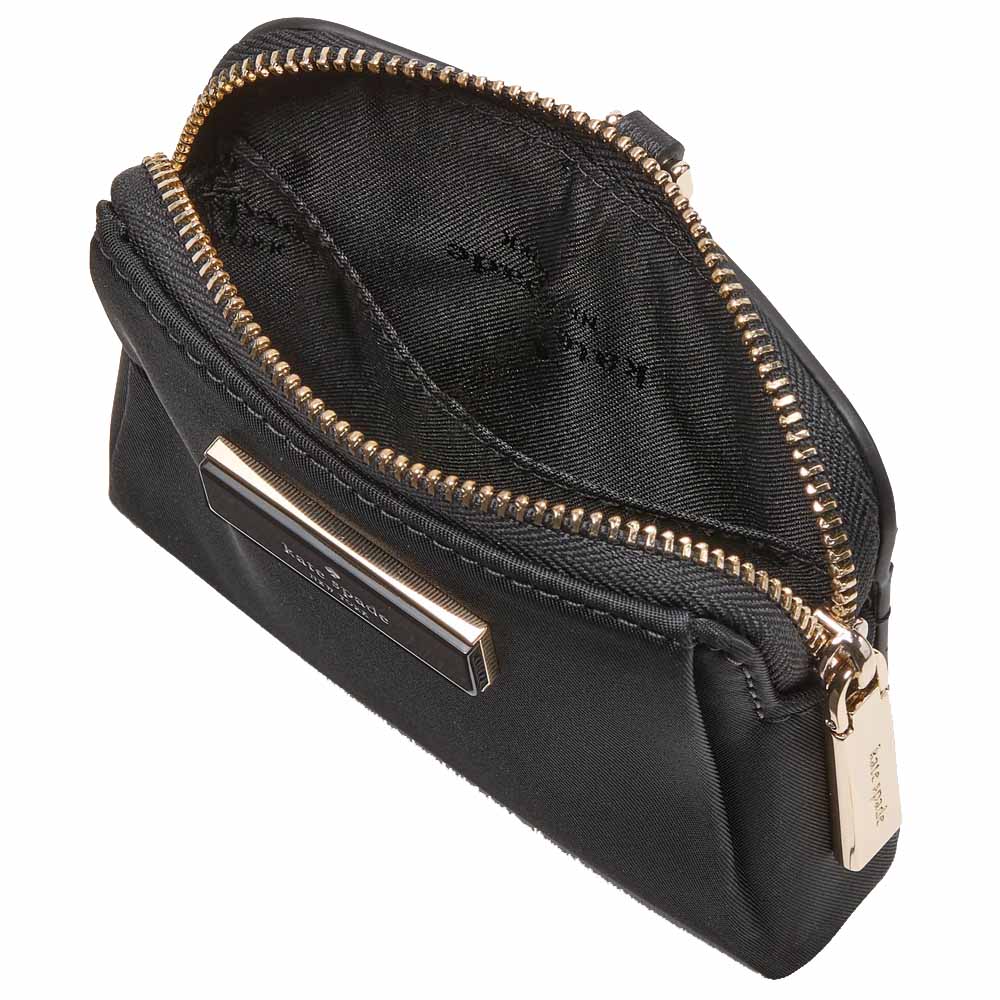Kate Spade Carter Nylon Card Case Lanyard Black # KL878