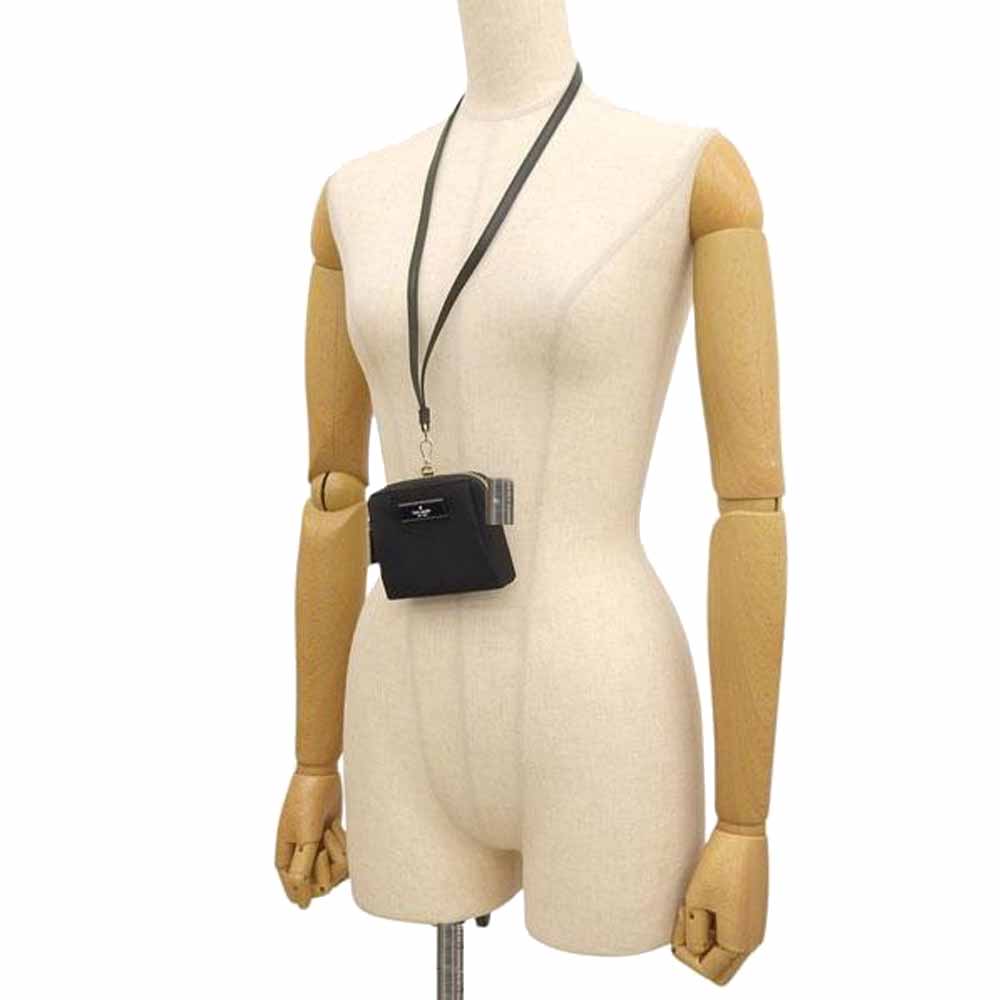 Kate Spade Carter Nylon Card Case Lanyard Black # KL878