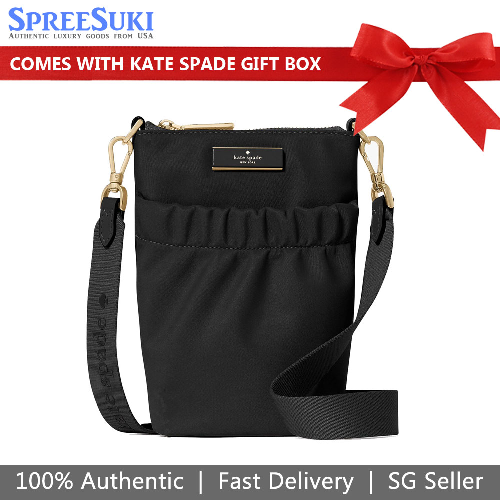Kate Spade Carter Nylon Phone Crossbody Black # KL876