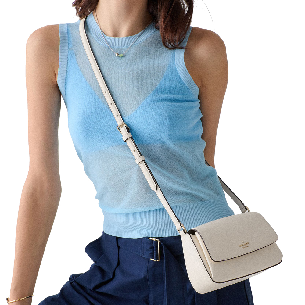 Kate Spade Sutton Mini Crossbody Bag Cashew Milk Cream # KO123
