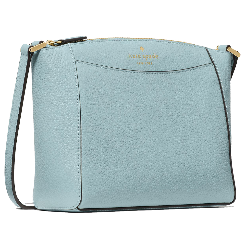 Kate Spade Crossbody Sling Bag Monica Leather Crossbody Aventurine Light blue # WKR00258