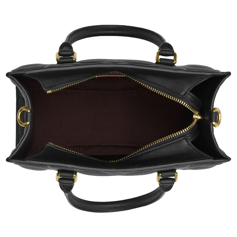 Coach Maggie Small Tote Bag In Signature Leather Black # CY670