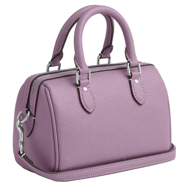 Coach Mini Rowan Crossbody Bag Silver Jasmine Light Purple # CW328