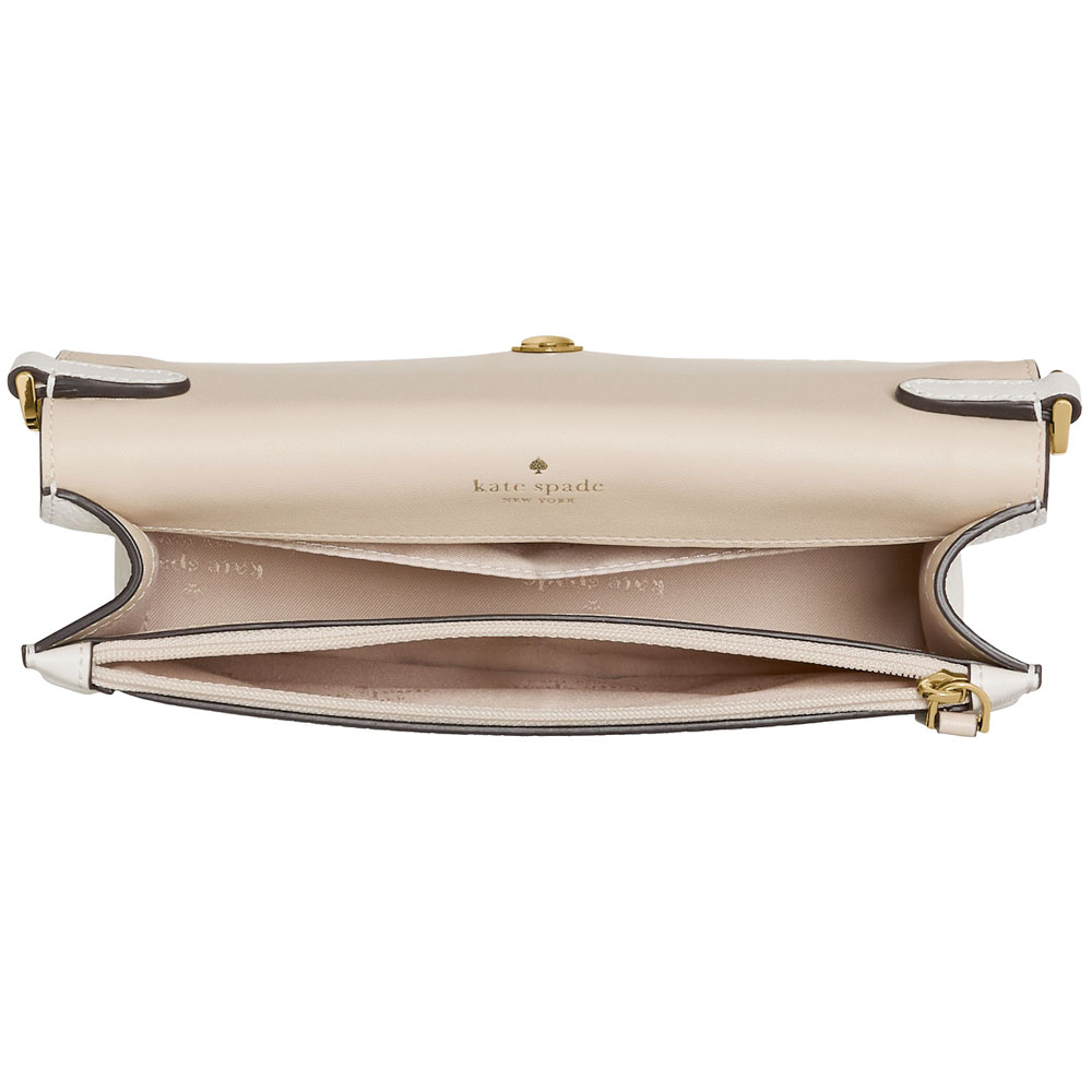 Kate Spade Knott Mini Flap Crossbody Light Cream Multi # KM610