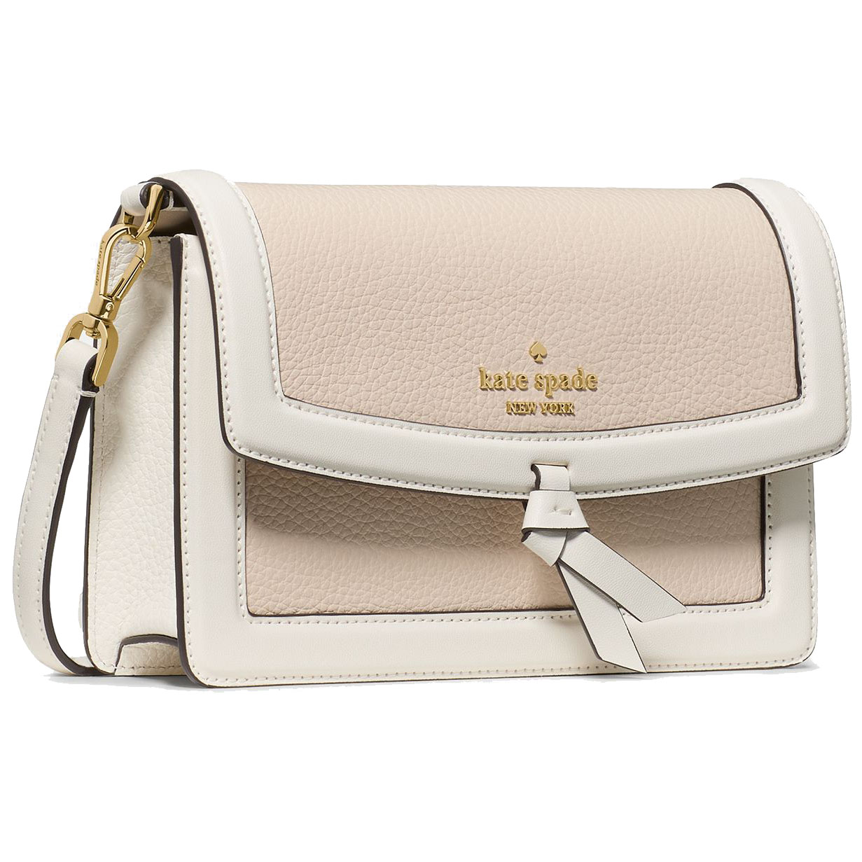 Kate Spade Knott Mini Flap Crossbody Light Cream Multi # KM610