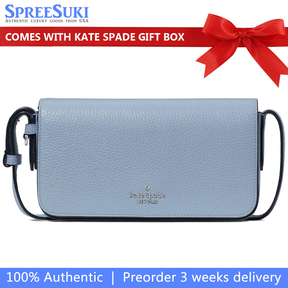 Kate Spade Juliette Crossbody Muted Blue # KM565