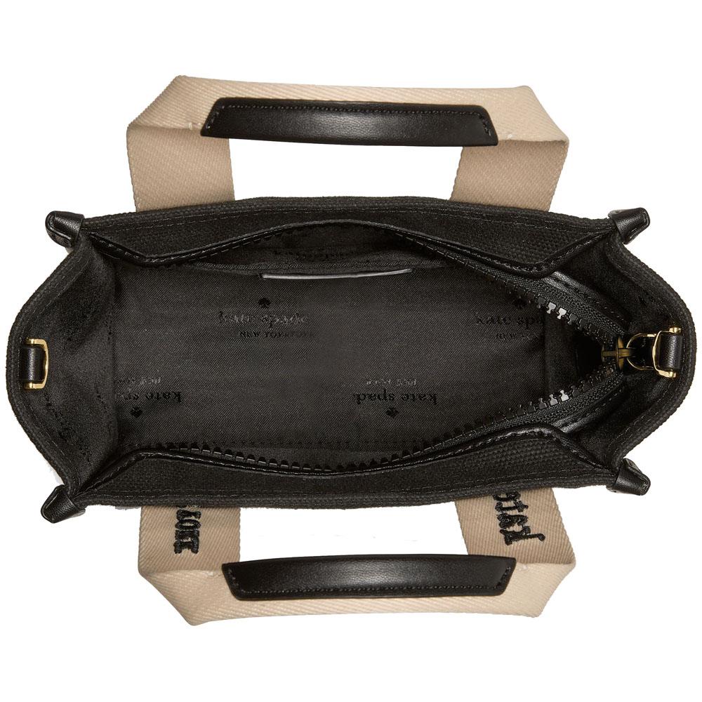 Kate Spade Kip Canvas Mini Tote Canvas Black # KL062