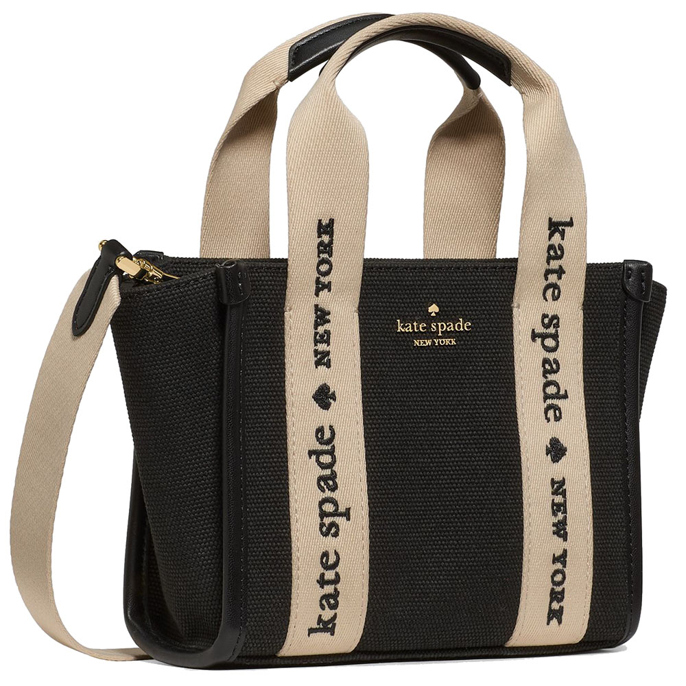 Kate Spade Kip Canvas Mini Tote Canvas Black # KL062