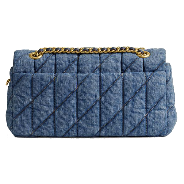 Coach Tabby Shoulder Bag 26 With Quilting Brass Indigo Blue # CR704